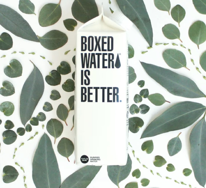 A simple packaging concept made for Boxed Water